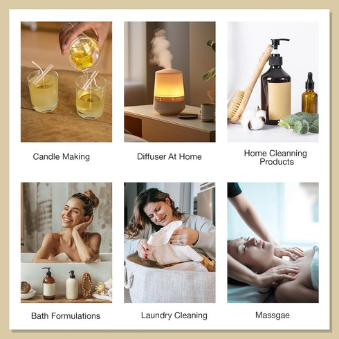 Essential Oils Set Top 6 Aromatherapy-Essential Oils for Diffuser for Home,Air Freshening Diffuser Oils Scents for aromatherapy,Laundry,Candle&Soa...