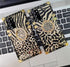 for Samsung Galaxy A52 Trunk Case,Luxury for Women Girls Box Design Gold Glitter Bling Cute Leopard Pattern Soft Cover with Finger Ring Grip Kicks...
