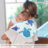 Sea Turtle Ocean Bubble Marine Turtles Muslin Burp Cloths for Baby 2 Pack 100% Cotton Baby Washcloths Bibs for Boy Girl...