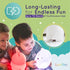 Lumipets Remote Control Silicone Night Light for Kids - Cat Design with 9 Soft Colors & Sleep Timer - Rechargeable, Battery-Operated Lamp for Bedr...