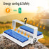2 in 1 Solar Camping Lights,5 Modes Dimmable Solar Lantern Flashlight, 5000mAh High Capacity Battery Collapsable Lantern Outdoor Waterproof Hangin...