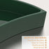 Bathroom Tray Organizer, 10'' Large Acrylic Moon-Shaped Vanity Tray Jewelry Tray for Perfume Cosmetic Candle Jewelry, Emerald Green Durable Decora...