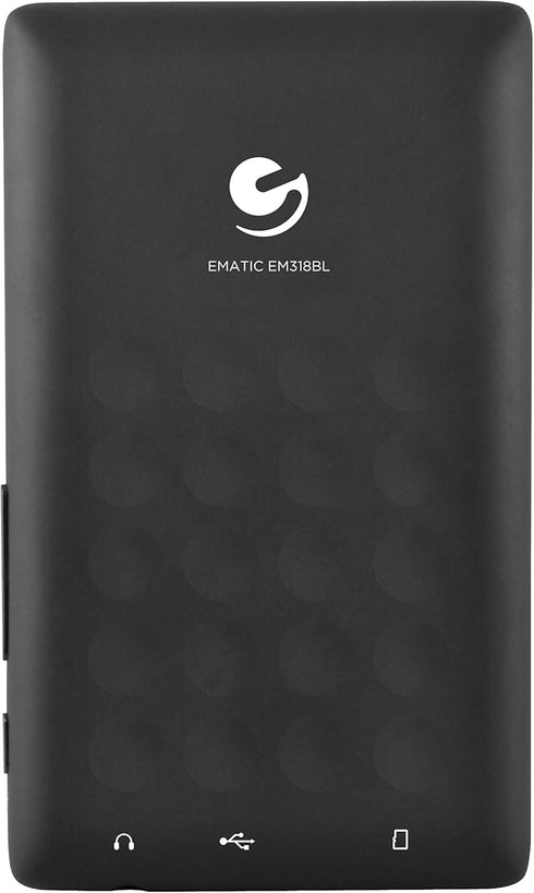 Ematic 8GB MP3 Video Player with FM Tuner, Voice Recorder, Bluetooth, 2.4-inch Touch Screen and SD Slot, Black......