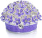 YU FENG 3inch Hinged Trinket Boxes Crystal Jeweled Enameled Purple Forget Me Not Flower Butterfly Trinket Jewelry Box for Women Girls...
