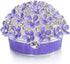 YU FENG 3inch Hinged Trinket Boxes Crystal Jeweled Enameled Purple Forget Me Not Flower Butterfly Trinket Jewelry Box for Women Girls...