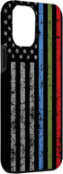 iPhone 12 Pro Max Police Military and Fire Thin Blue Green Red Line Flag Case...
