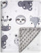 Baby Blanket Super Soft Plush with Double Layer Dotted Backing, Lovely Brown Animals Printed Unisex Design Receiving Blanket, 30x40 Inch...