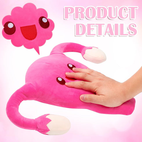 Uterus Plush Toy - Funny Stuffed Organ for Women, Anatomy Educational Gift & Party Decor (Uterus Style)...