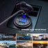 GemCoo 63W USB C Car Charger Socket, 45W PD Outlet 18W QC3.0 Charger 12V USB Cigarette Lighter Socket with LED Voltmeter for Car RV Boat Marine Tr...