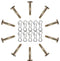 Neryera(10 Pack) Package 10 Pieces of 738-04124 Shear pins and 714-04040 Cotter pins for Cub Cadet MTD Troy Bilt Snow Throwers...