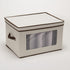 Household Essentials Stemware Storage Box, Windowed Storage with Lid, 12 Storage Compartments, Double Handles, Perfect for Storing Special Occasio...
