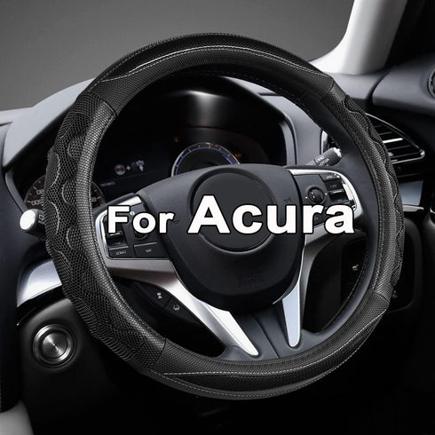 GIANT PANDA Steering Wheel Cover for Acura RDX and MDX, Car Steering Wheel Cover for Acura TLX and TL - Black...