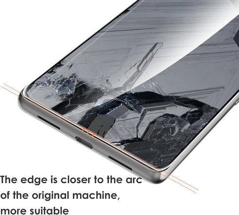 WD&CD [2+2 Pack, 2 Pack Screen Protector Compatible with Google Pixel 8 Pro 6.7'', with 2 Pack Camera Lens Protector, 9H Hardness Tempered Glass F...