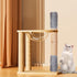 2 PCS Cat Scratching Post with Self Groomer Cat Brush, Jute Twine Vertical Scratcher Posts for Indoor Cats and Kittens, 11.8 Inches Cat Scratch Po...