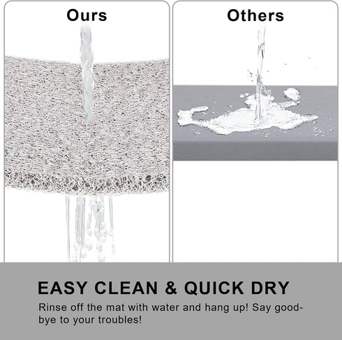 Nonslip Bathtub Mat, Anti Slip Bath Mat 0.6" Extra Thick, Quick Dry Bath Tub Anti Slip Shower Mat, Loofah Non-Slip Bath Mat for Tub Bathroom Pool ...