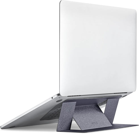 MOFT Laptop Stand for Desk, Adhesive Laptop Stand with 2 Adjustable Viewing Angles, Foldable and Portable Computer Stand Compatible with MacBook A...