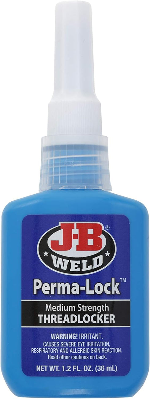 J-B Weld 24236 Perma-Lock Medium Strength Threadlocker - Blue - 36 ml...