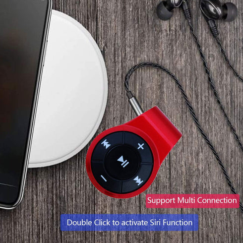 Bluetooth Receiver, Bluebyte Clip Bluetooth 5.0 Audio Receiver for Headphones with MIC for Hands-Free Calling and Music,Bluetooth Wireless Audio A...