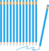 12 Pieces Erasable Pencils Pencils Sharpened Pencils HB Pencils with Eraser Wood Correcting Pencils Checking Pencils (Blue)...