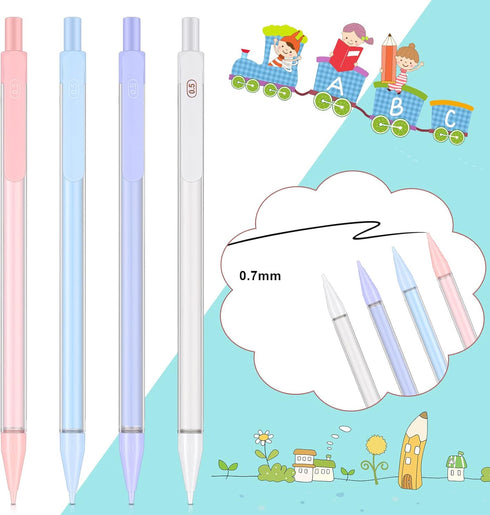 20 Pack Mechanical Pencils Kawaii Stationary Cute Mechanical Pencil Mixed 0.5mm 0.7mm 0.9mm Kawaii Pencil for School Office Home Supplies, Some wi...