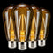 ASOKO 4-Pack LED Dimmable Edison Light Bulbs 40W Equivalent Vintage Light Bulb, 2200K-2400K Warm White (Amber Glass), Antique LED Edison Bulbs, ST...