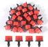 100pcs Drip Irrigation Fittings 360 Degree Adjustable Irrigation Drippers Sprinklers 1/4 Inch Drip Fittings for Watering System...