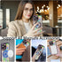 MGQILING iPhone 15 pro max case, Magnetic phone case, Laser Polygon Love Heart Pattern Plating Case, Compatible with MagSafe for Women Girls Shock...