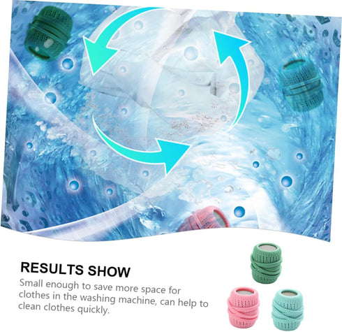 3pcs Set Washing Machine Laundry Ball Fabric Softener Dispenser Laundry Balls for Removal Washer Ball Dryer Washing Laundry Washing Sponge Househo...