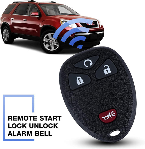 Replacement Keyless Entry Car Remote Key Fob fits for Chevy 2007-2014 Equinox Avalanche Silverado Escalade Suburban GMC Yukon OUC60270, OUC60221, ...