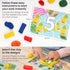 Arteza Kids Play Dough, Number Learning Dough Clay Kit, 12 Pieces, 0.8 oz, Red, Yellow, and Blue, 10 Numeric Cards, Art Supplies for Kids...