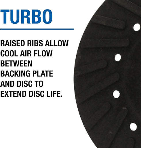 Mercer Industries 326005-5" x 5/8"-11 Turbo Backing Pad for Fibre Discs...