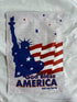 Statue of Liberty Garden Flags, God Bless America Sign 12 x 18 in - Truely Double Sided - also functional for Memorial Day - Garden Decor Outside ...