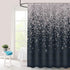 Silver Gray Bokeh Gorgeous (No Sparkles or Glitter) Shower Curtain,Falling Snow Night Sky Stars Black Night 3D Printed Fabric Bathroom Curtain wit...