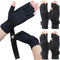 2 Pairs Copper Arthritis Gloves for Carpal Tunnel Pain Relief, Compression Gloves with Adjustable Strap to Alleviate Hand Pains,Fingerless Compute...