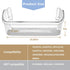 240323002 Refrigerator Door Bin Shelf Compatible with Frigidaire or Electrolux, Bottom 2 Shelves on Refrigerator Side, Single Unit, Clear, Replace...