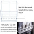 Nail Drill Machine & Bits Holder Storage Case,Transparent 10 Holes Nail Drill Grinding Bit Organizer Nails Manicure Tools Display Box for Nail Sal...