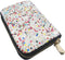 Bling Credit Card Case RFID Leather Wallet Multilayer Zipper Case Rhinestone Credit Card Holder Women's Small Credit Card Wallet (Rainbow)...