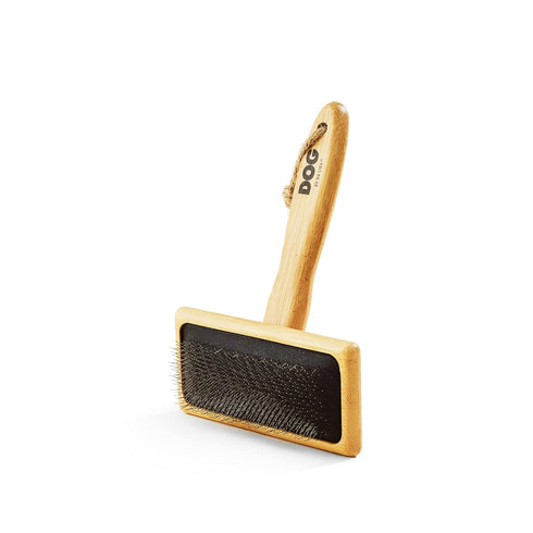 DOG by Dr Lisa - Slicker Brush - Short Bristle Brush for Dogs - For Most Dog Coats - Made from Sustainable Bamboo - Vet-Created - Large...