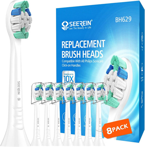 Toothbrush Head Compatible with Sonicare Replacement Heads, Fit Philips Sonicare C2 C1 G2 W W2 4100 5100 6100 Electric Toothbrush Replacement Head...