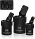 DURATECH 3-Piece Impact Universal Joint, 1/4", 3/8" and 1/2" Drive Swivel Socket Set, U Joint Sockets, Premium CR-V Steel, Full Impact Grade...