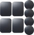 Replacement Metal Plates Set (8 Pack) for Magnetic Car Phone Holders, Wall, Air Vent Mounts, Cases, Magnets. Kit of 4 Black Round and 4 Rectangula...
