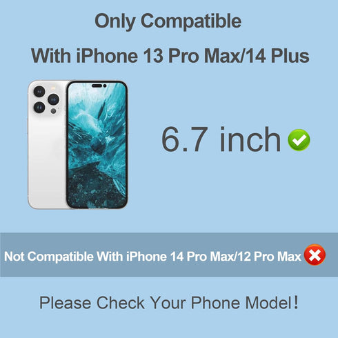 Compatible for iPhone 13 Pro Max Privacy Screen Protector/iPhone 14 Plus Screen Protector 6.7 Inch, Purple Gradient Anti Spy Anti Blue Light HD Te...
