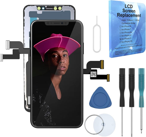 ZTR for iPhone 10S Xs 5.8 Inch Repair LCD Display Digitizer Touch Screen Replacement Full Compelte Frame Front Glass Assembly with Tools kit Water...