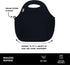 BUILT Gourmet Getaway Soft Neoprene Lunch Tote Bag Lightweight, Insulated and Reusable, One Size, Black...