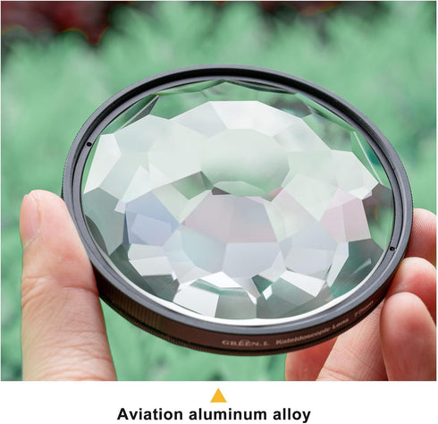 77mm Kaleidoscope Prism Filter, premium Prism Crystal Glass Special Effect Filter for Camera Lens...