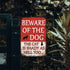 Beware Of Dog Sign Beware Of The Dog The Cat Is Shady Too Tin Sign Funny Dog Warning Metal Signs Dog Signs For Yard Fence Guard Dog Sign Outdoor D...