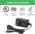 Security-01 AC to DC 12V 2A Power Supply Adapter,compatible with Security Camera/DVR/NVR/Led Strip Lights,UL Listed...