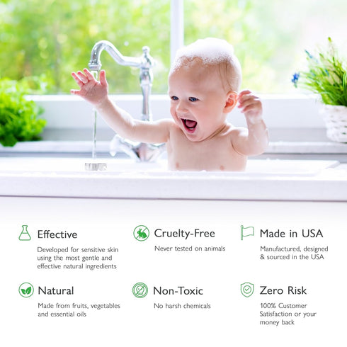 SoCal Suds & Company - 2-in-1 Organic Foaming Shampoo & Body Wash - Gentle Botanical Baby Wash and Shampoo for Sensitive Skin Bath - Nourishing So...