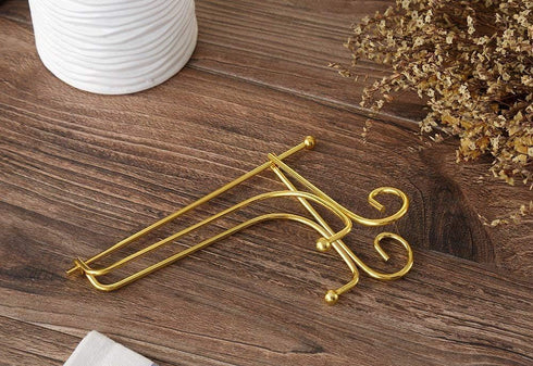 Artliving (2 pack 4" Iron Display Stand, Gold Small Iron Easel Plate Display Photo Holder Stand, Displays card,cookie, Decorative Plates,Artwork...