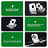 Fence Wire Clamps Agricultural Fencing Mounting Clips, Stainless Steel Wire Clips with Screws for Welded Wire to Wood, Metal or Vinyl Fence (200)...